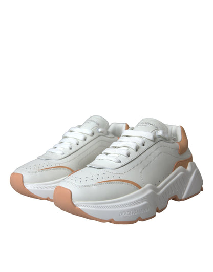 Leather DAYMASTER Low-Top Sneakers - White Peach