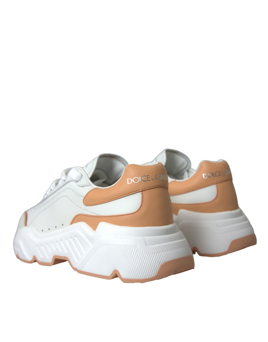 Leather DAYMASTER Low-Top Sneakers - White Peach