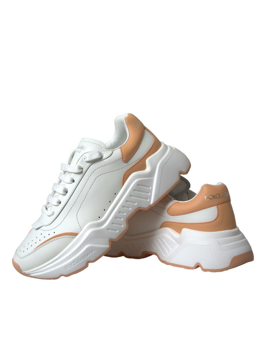 Leather DAYMASTER Low-Top Sneakers - White Peach