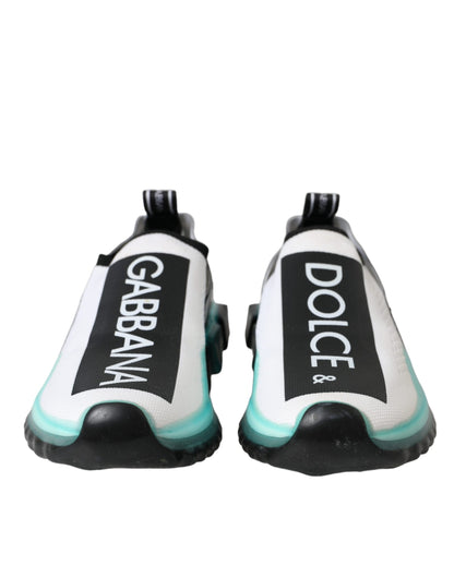 White Black Blue Slip-On Sorrento Sneakers - Luxury Designer Footwear