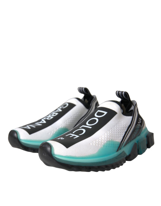White Black Blue Slip-On Sorrento Sneakers - Luxury Designer Footwear