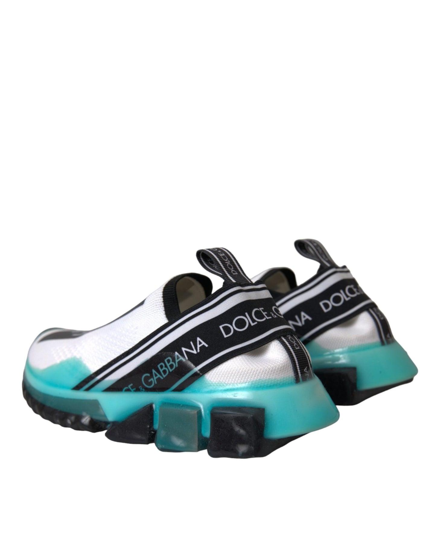 White Black Blue Slip-On Sorrento Sneakers - Luxury Designer Footwear