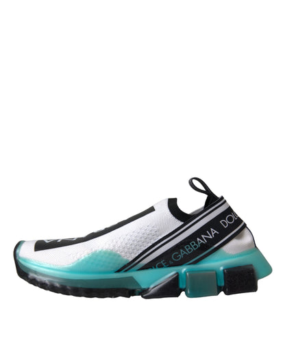 White Black Blue Slip-On Sorrento Sneakers - Luxury Designer Footwear