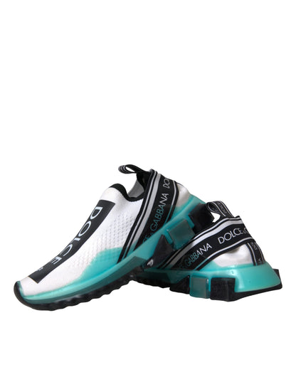White Black Blue Slip-On Sorrento Sneakers - Luxury Designer Footwear