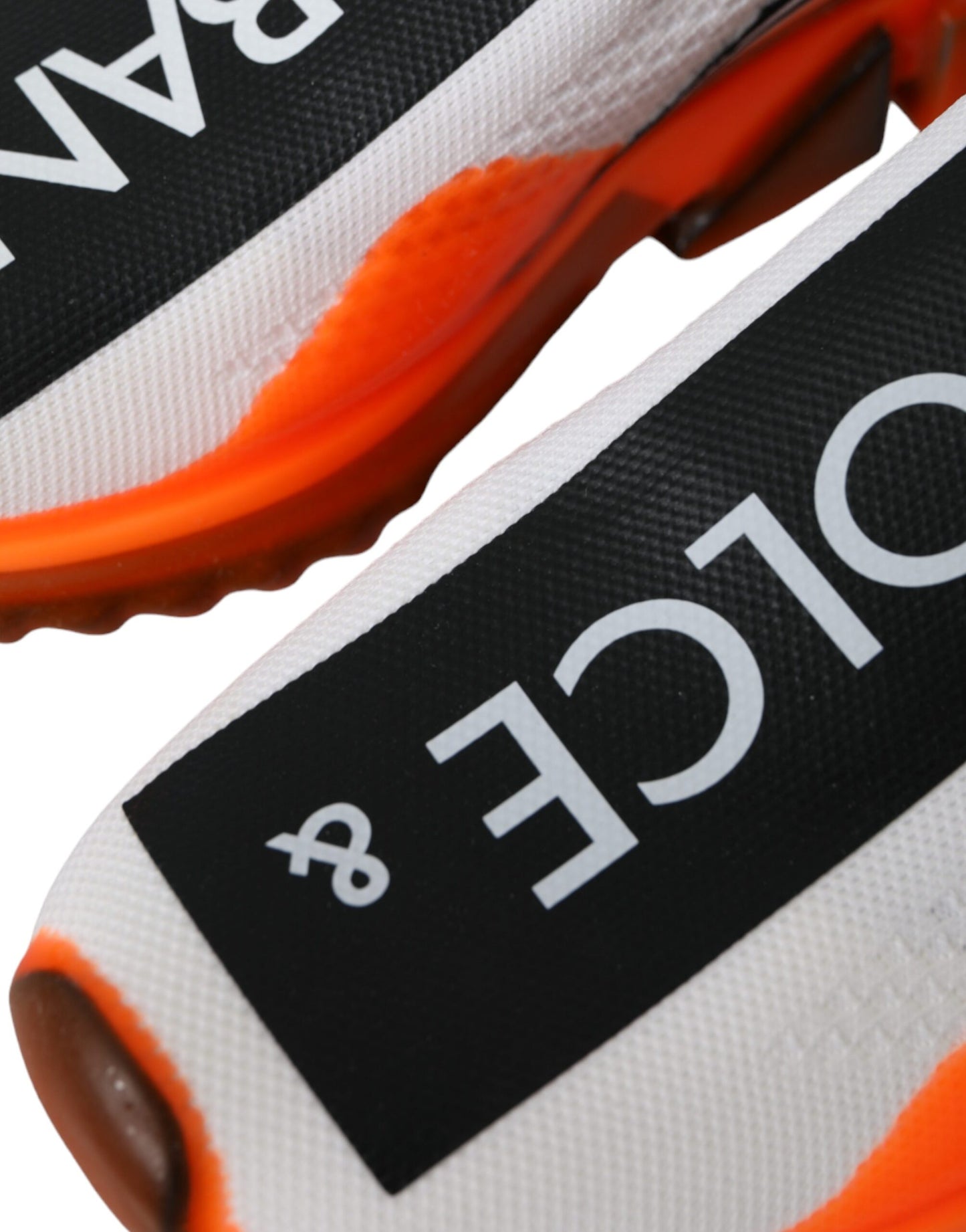 Sorrento Slip-On Sneakers - White Black Orange Designer Footwear