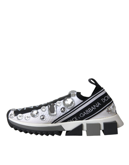Crystal-Embellished Sorrento Sneakers - Premium Italian Craftsmanship