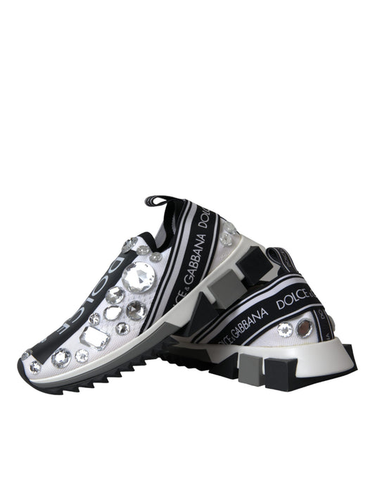 Crystal-Embellished Sorrento Sneakers - Premium Italian Craftsmanship