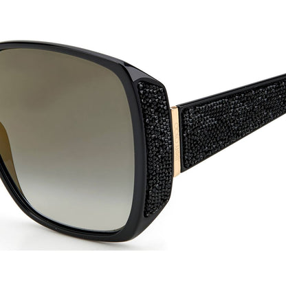 Women's Designer Sunglasses - Black Frame with Grey Gradient Lenses