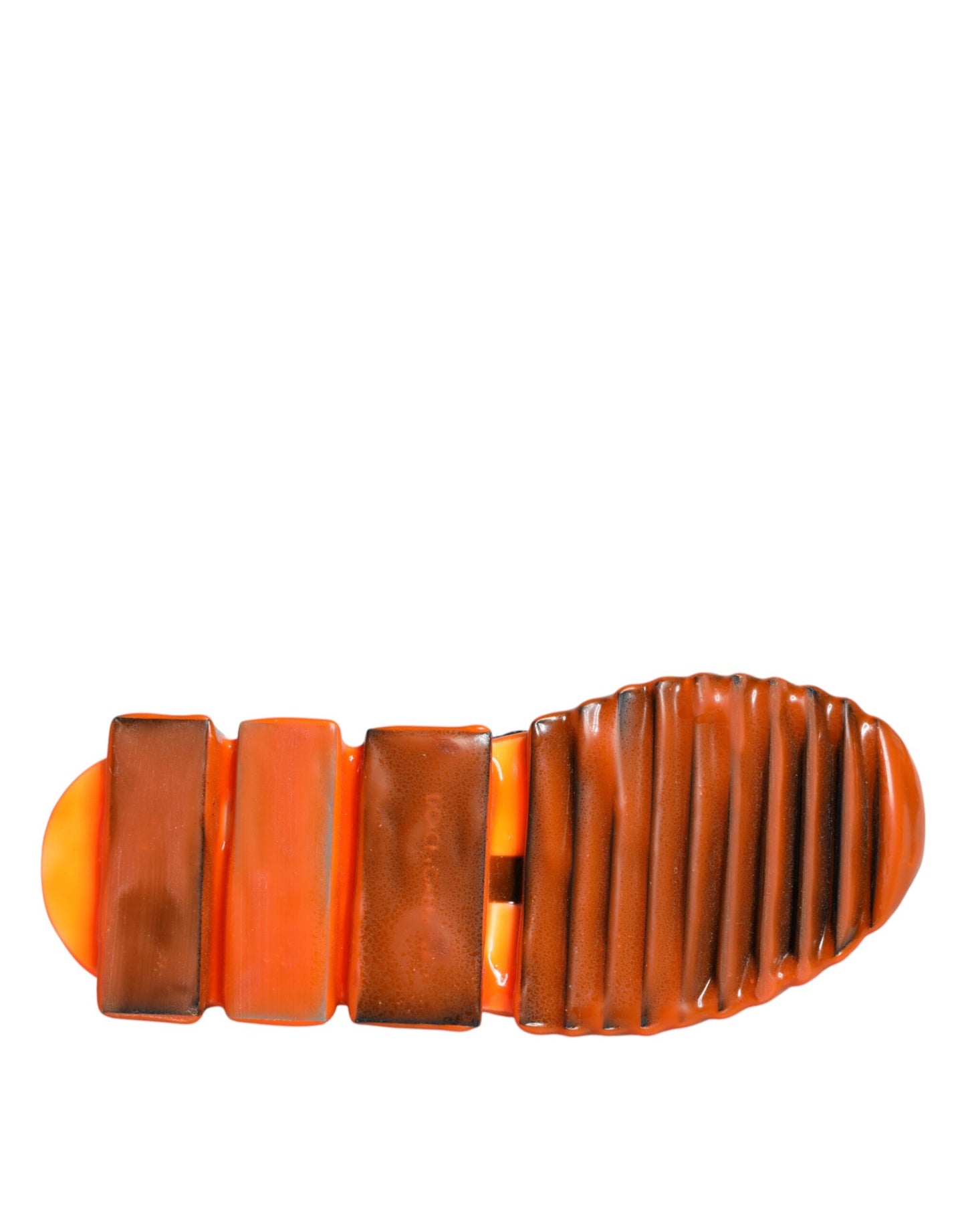 Dolce &amp; Gabbana Black Orange Sorrento Slip-On Sneakers