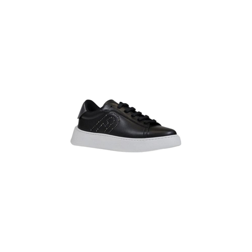 Black Polyethylene Sneakers with Metallic Studs