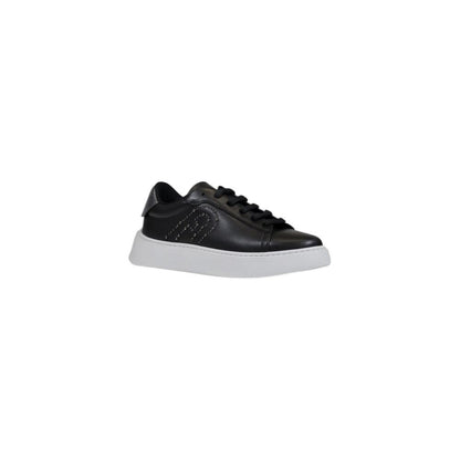 Black Polyethylene Sneakers with Metallic Studs