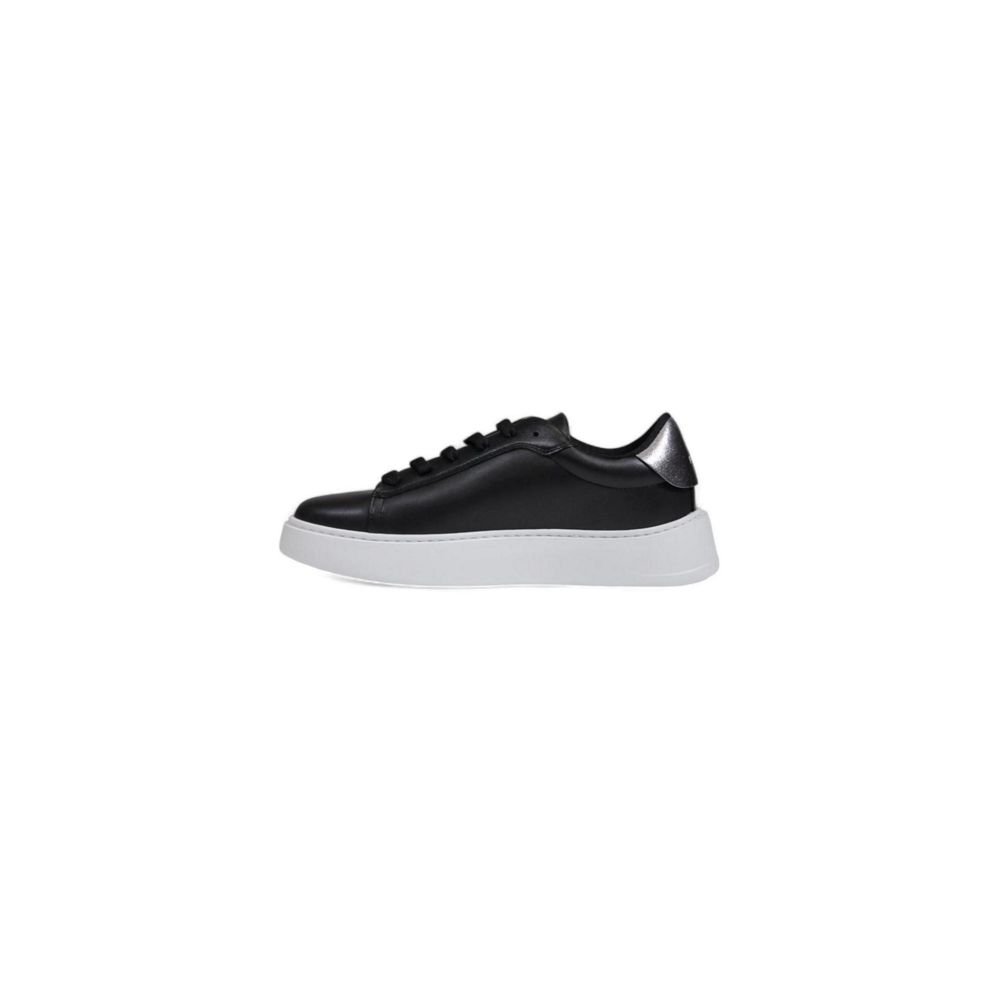 Black Polyethylene Sneakers with Metallic Studs