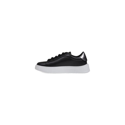 Black Polyethylene Sneakers with Metallic Studs