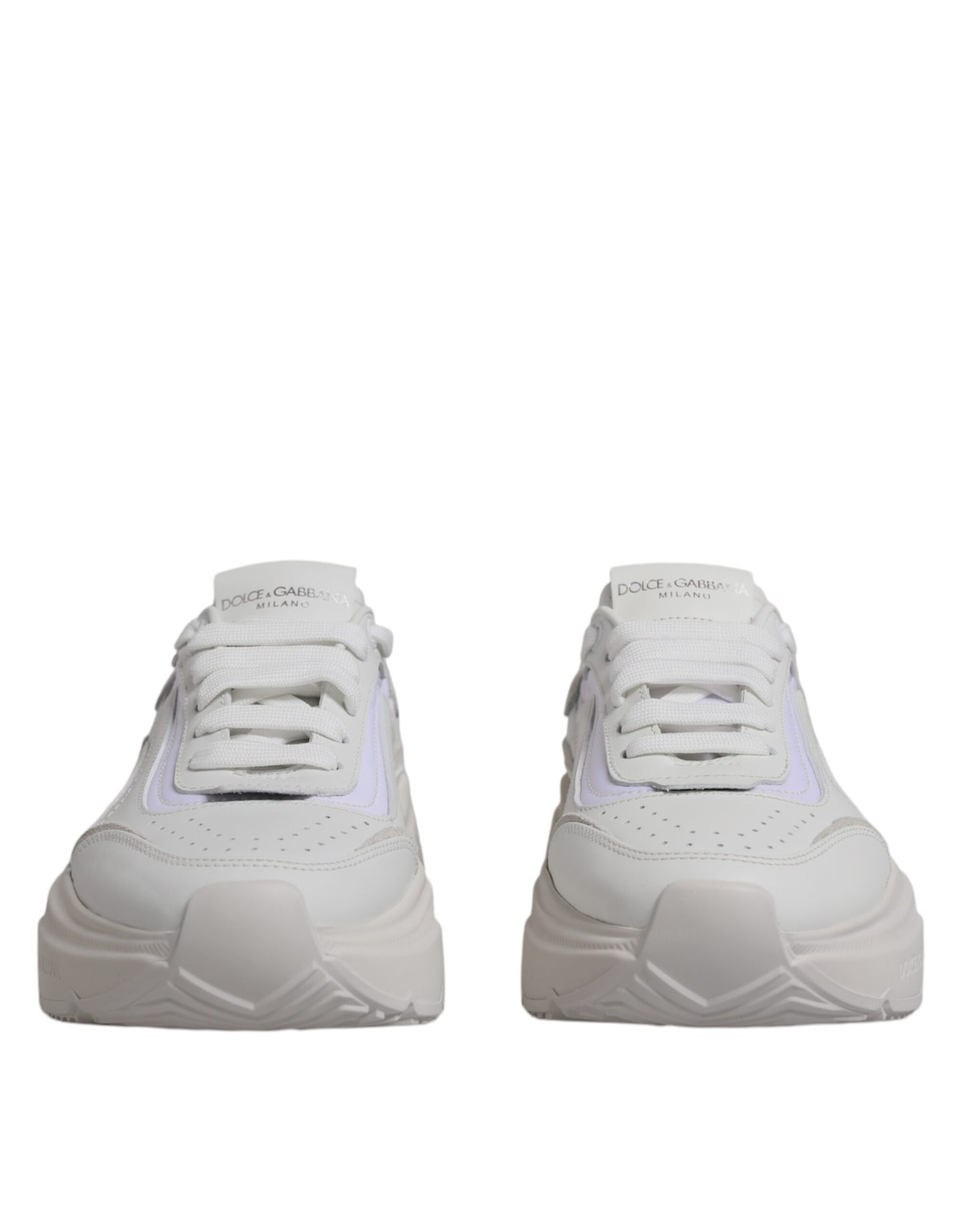 White Daymaster Low Top Sneakers - Premium Italian Leather