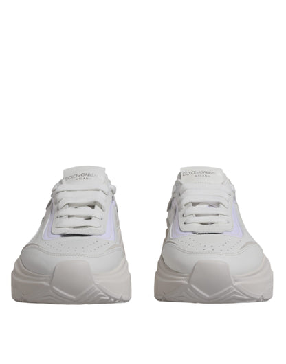 White Daymaster Low Top Sneakers - Premium Italian Leather