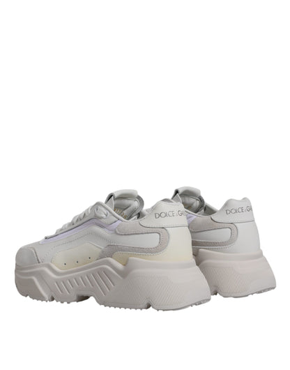 White Daymaster Low Top Sneakers - Premium Italian Leather