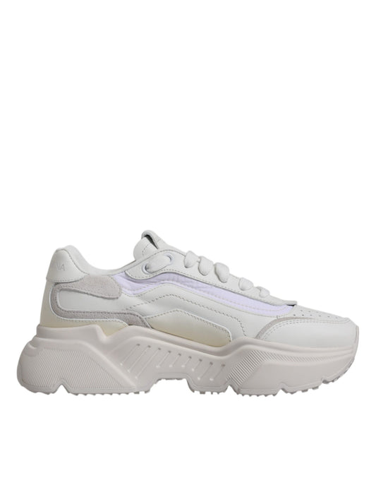 White Daymaster Low Top Sneakers - Premium Italian Leather
