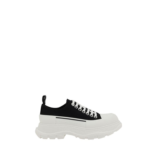 Cotton Tread Slick Sneakers with Platform Sole