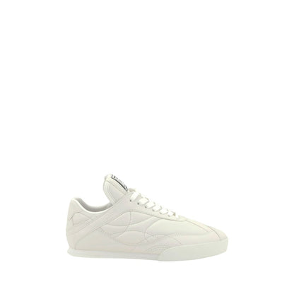 Leather Kick Sneakers - Women's Designer Low-Top with Logo Patch
