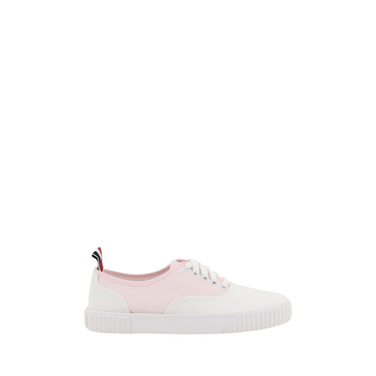 Cotton Paneled Sneakers with Lace-Up Design