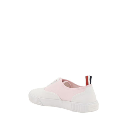 Cotton Paneled Sneakers with Lace-Up Design