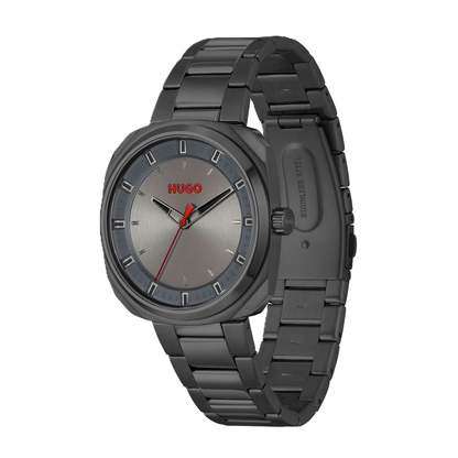 Gray Stainless Steel Watch