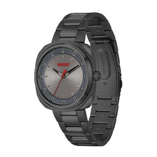Gray Stainless Steel Watch