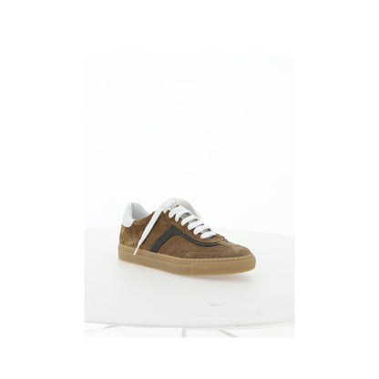 Leather Sneakers with Jewel Details - Italian Craftsmanship