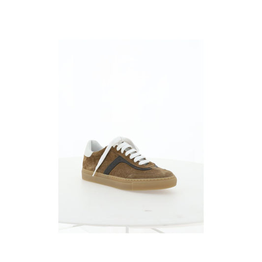 Leather Sneakers with Jewel Details - Italian Craftsmanship