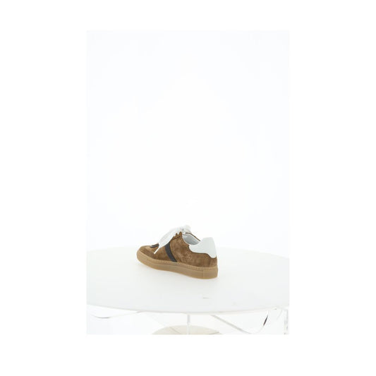 Leather Sneakers with Jewel Details - Italian Craftsmanship