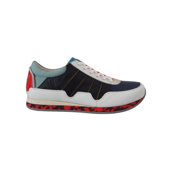 Multicolor Leather Sport Low Top Sneakers