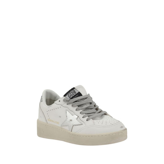 Ball Star 2 Leather Sneakers - Silver Urban Style
