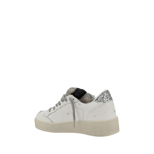 Ball Star 2 Leather Sneakers - Silver Urban Style