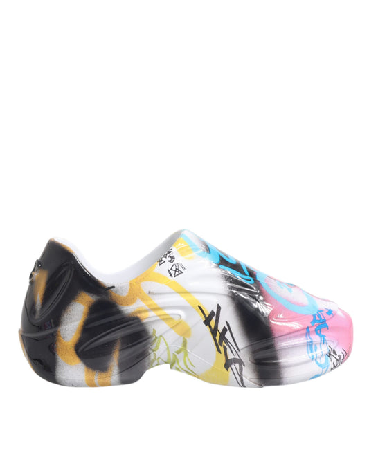 Dolce &amp; Gabbana Multicolor Graffiti Daymaster Sneakers