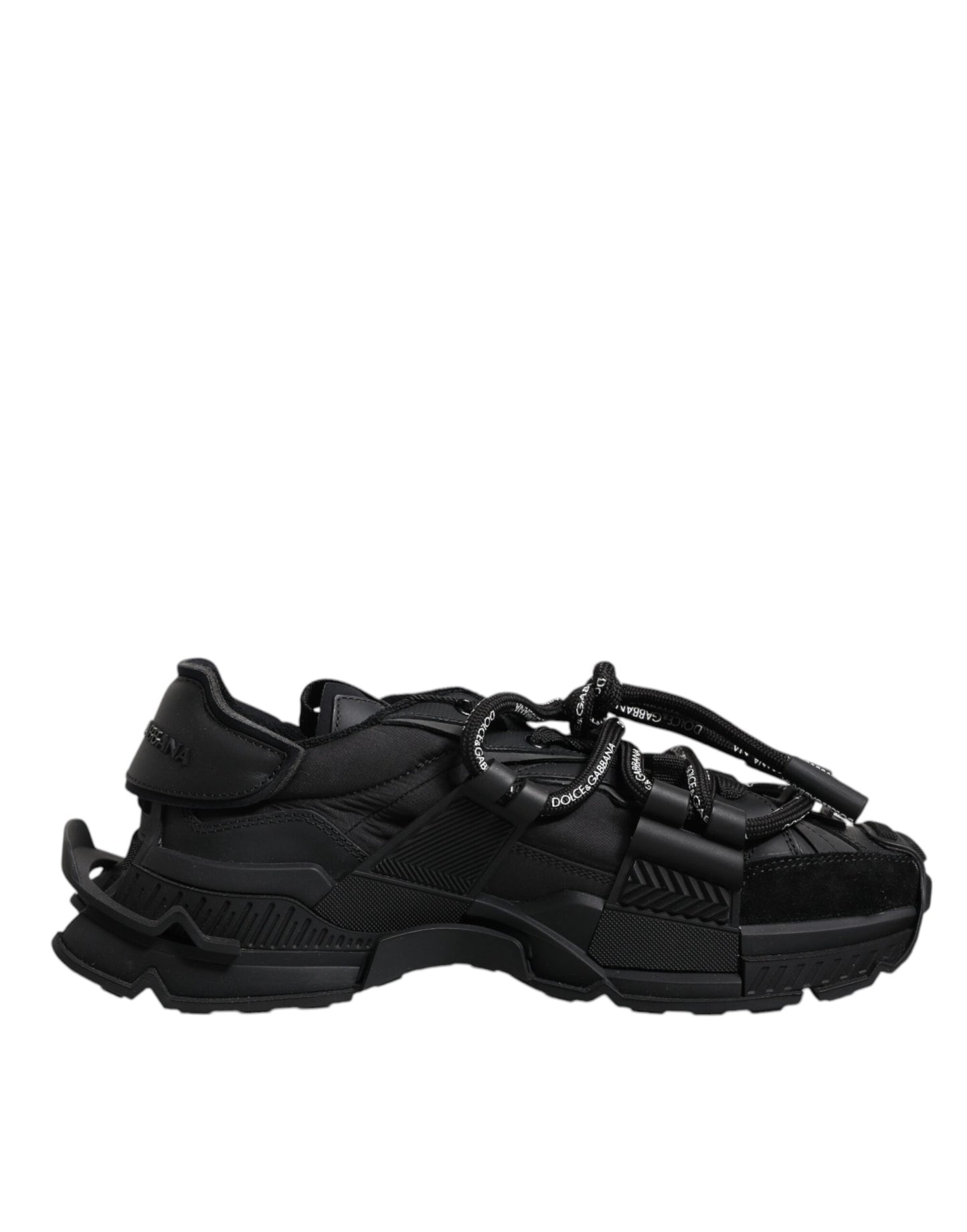 Dolce &amp; Gabbana Black Low Top Lace-Up Sneakers