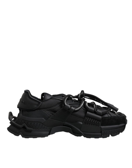 Dolce &amp; Gabbana Black Low Top Lace-Up Sneakers
