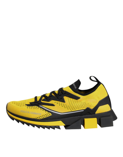 Dolce &amp; Gabbana Yellow SORRENTO Sport Stretch Sneakers