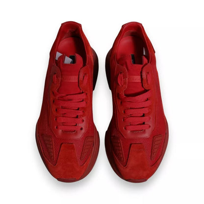 Dolce &amp; Gabbana Red Leather Daymaster Low-Top Sneakers