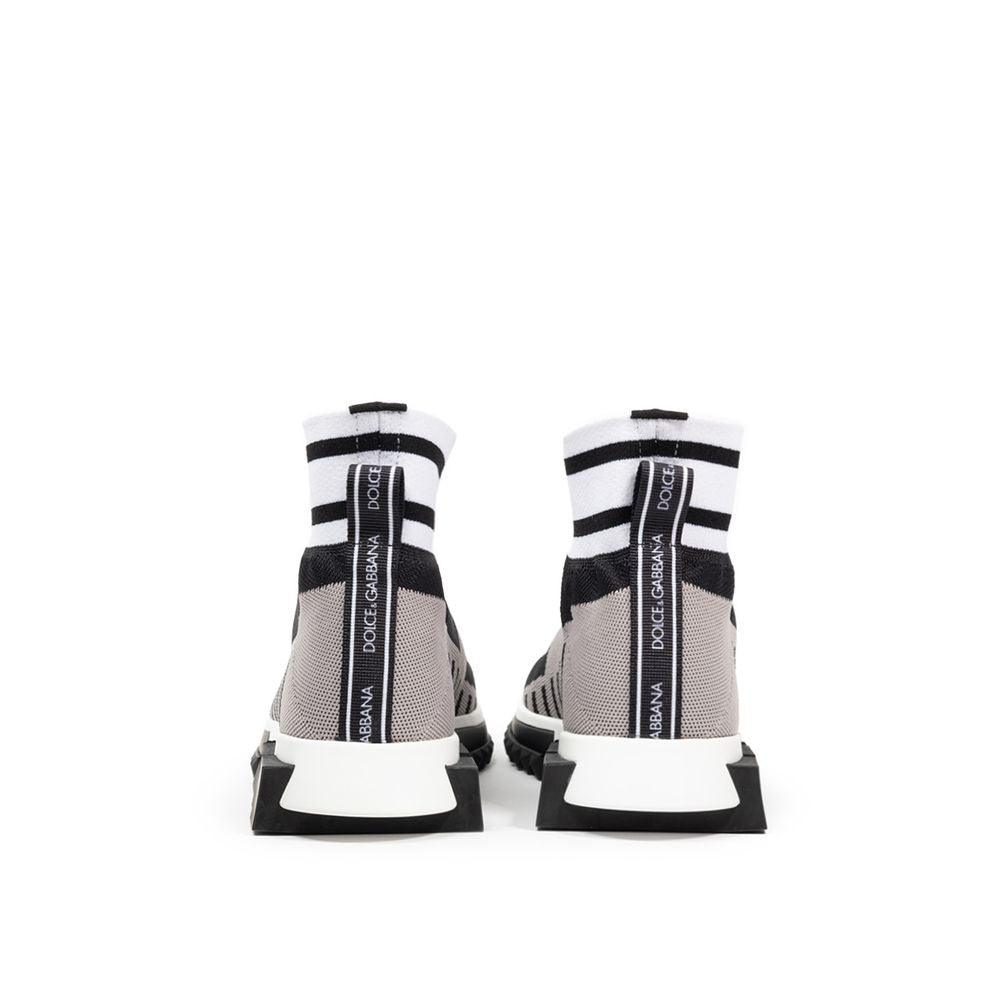 Sorrento High-Top Stretch Knit Sneakers - Black