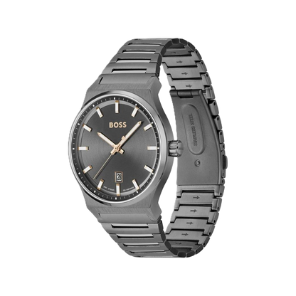 Gray Stainless Steel Watch