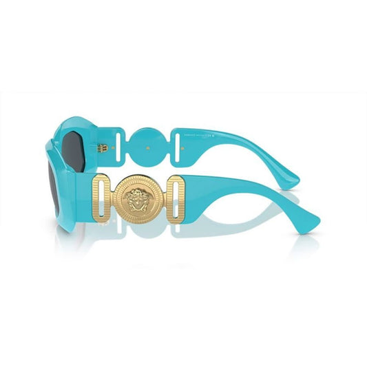 Acetate Sunglasses - Blue Frame with Grey Lenses