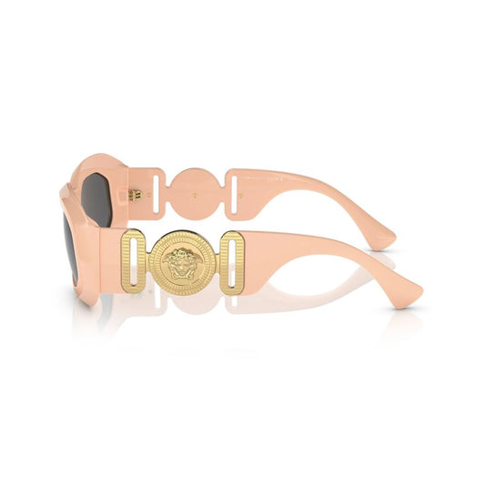 Acetate Sunglasses - Pink Frame with Grey Lenses