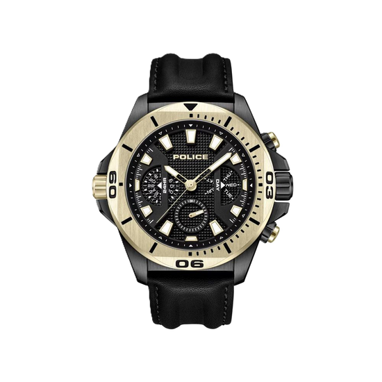 Black Artificial Leather Watch