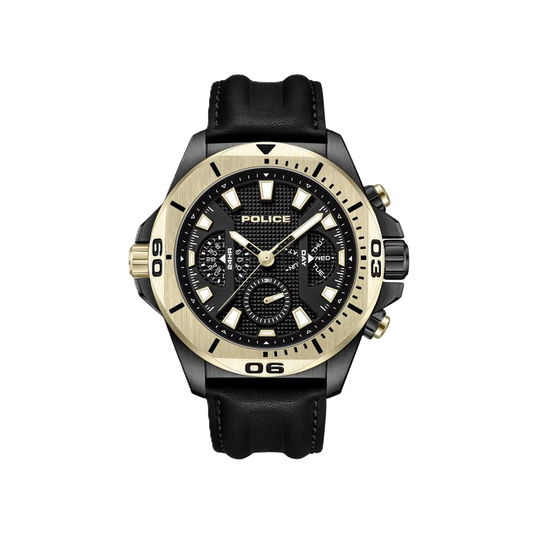 Black Artificial Leather Watch