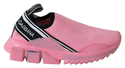 Pink Low Top Sorrento Sneakers - Slip On Designer Casual Shoes
