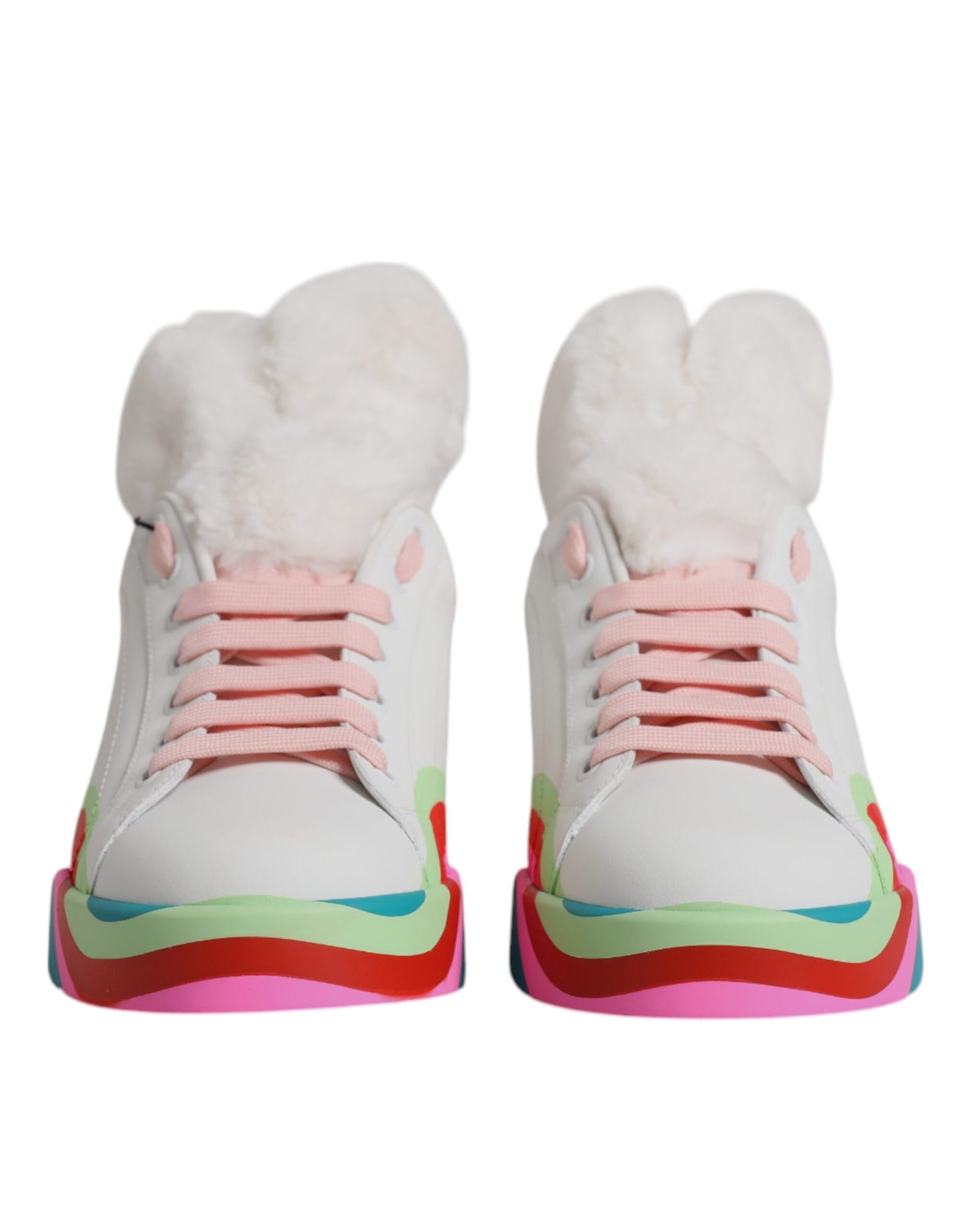 Multicolor Low-Top Leather Sneakers - Italian Craftsmanship