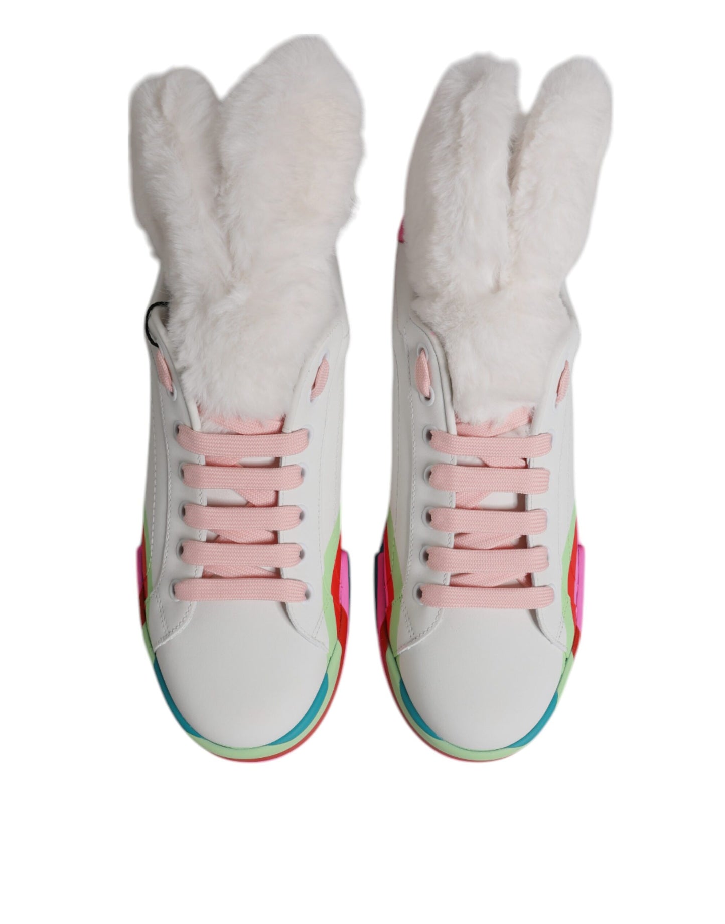 Multicolor Low-Top Leather Sneakers - Italian Craftsmanship