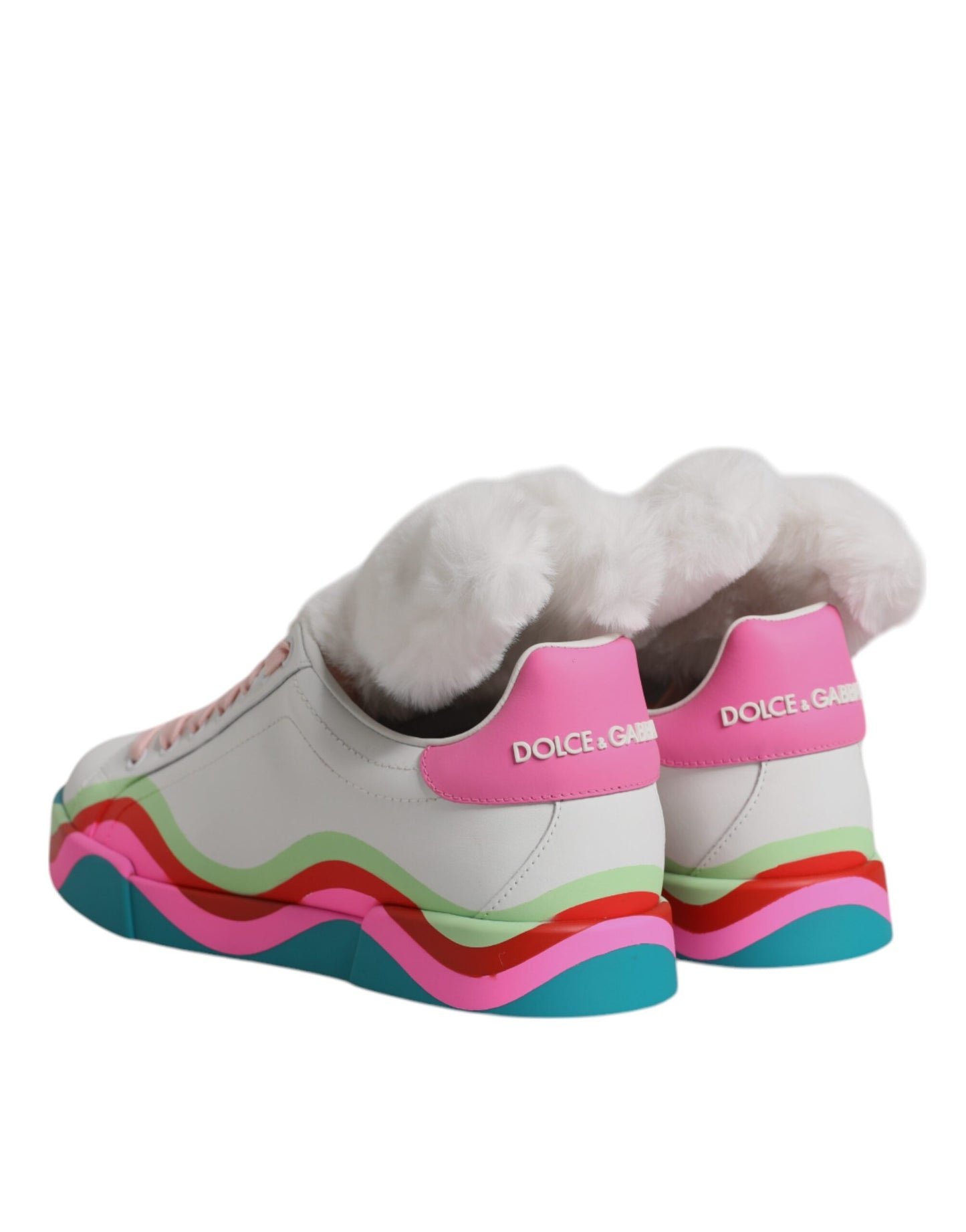Multicolor Low-Top Leather Sneakers - Italian Craftsmanship