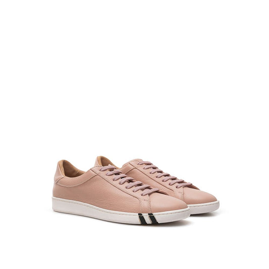 Pink Leather Sneakers - Premium Italian Craftsmanship