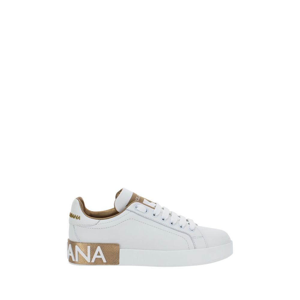 Calfskin Portofino Sneakers - White Low-Top Designer Footwear